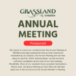 Annual Meeting Postponed
