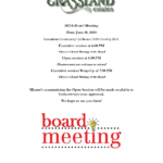 Board of Directors Monthly Meeting 06/18/24